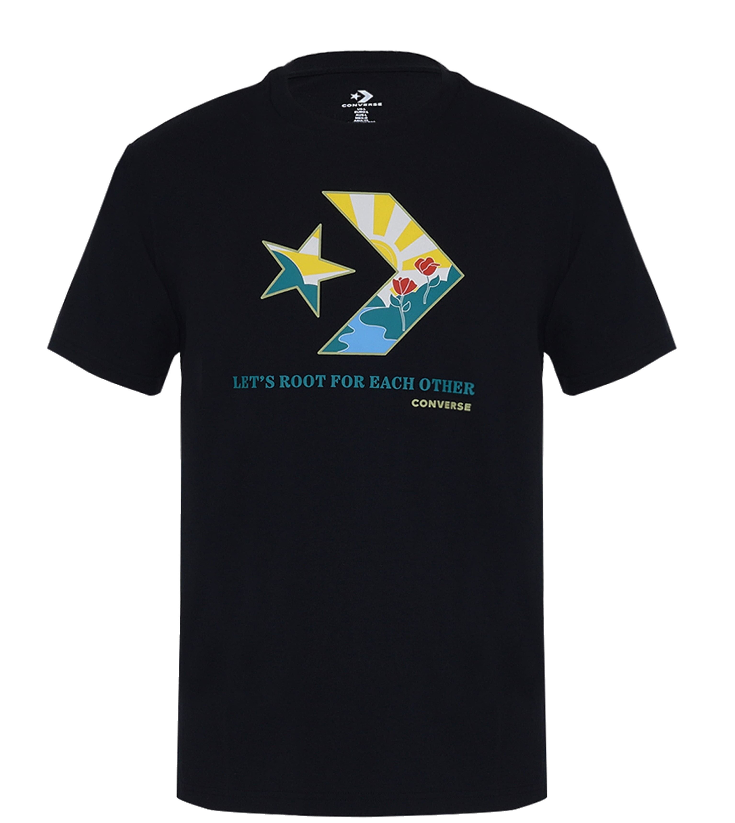 T-shirt Converse Star Chevron Infill Crew/10025214 - A02/Converse Black