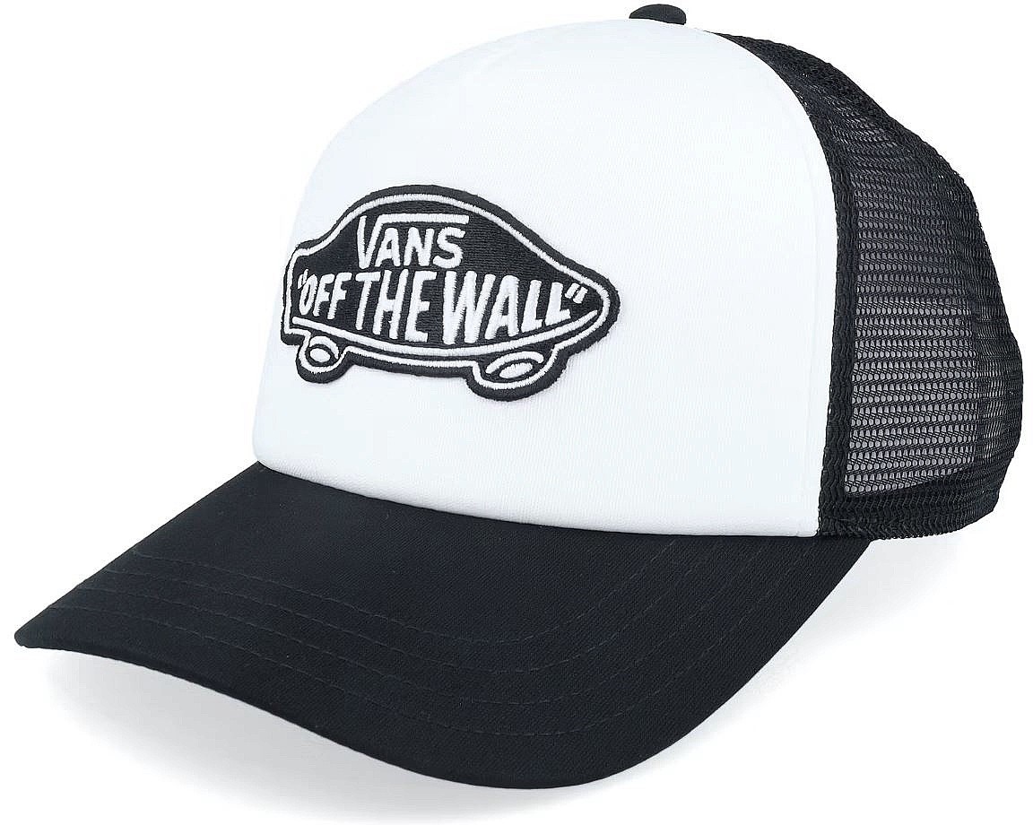 gorra con visera Vans Classic Patch Curved Bill Trucker - Black/White - men´s