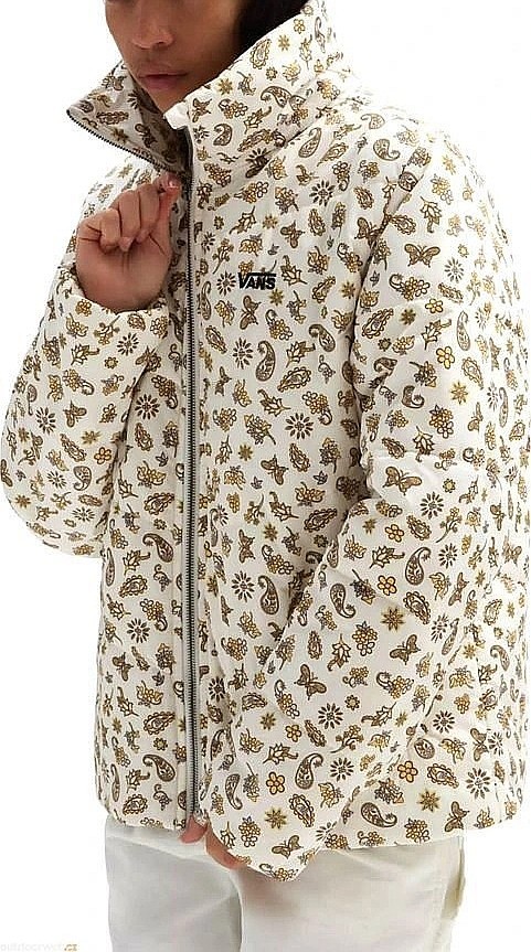 Jacke Vans Foundry Print Puff MTE - Trippy Paisley Floral Marshmallow/Sepia - women´s