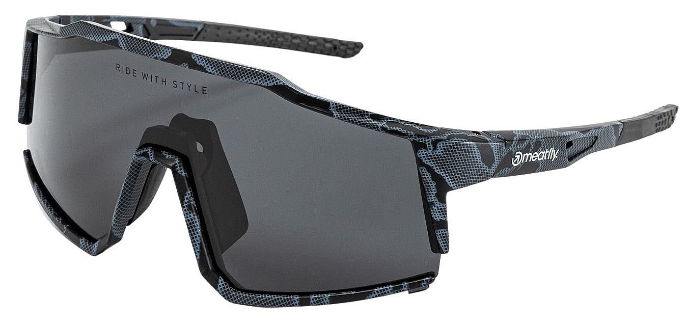 des lunettes Meatfly Nate - Morph Black Polarized