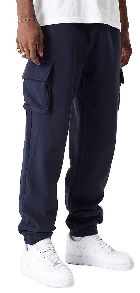 spodnie dresowe New Era Lifestyle Cargo Jogger Branded - Navy/Cardinal