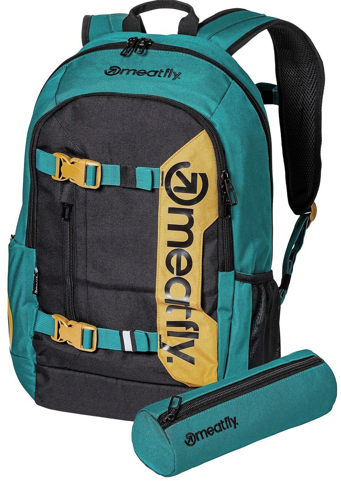 Rucksack Meatfly Basejumper - Dark Jade/Black