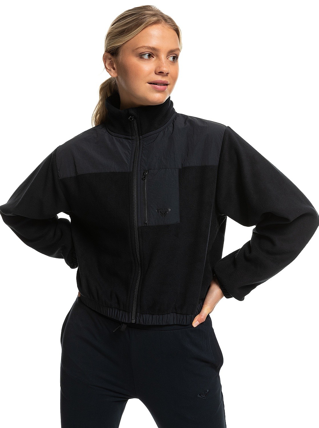 куртка Roxy Waves Of Warmth Zip Up - KVJ0/Anthracite - women´s
