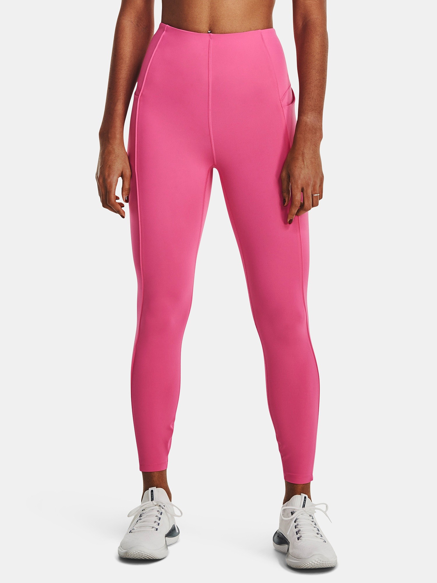 Leggins Under Armour Meridian Ankle Pintuk - Bubble Gum/Metallic Silver - women´s