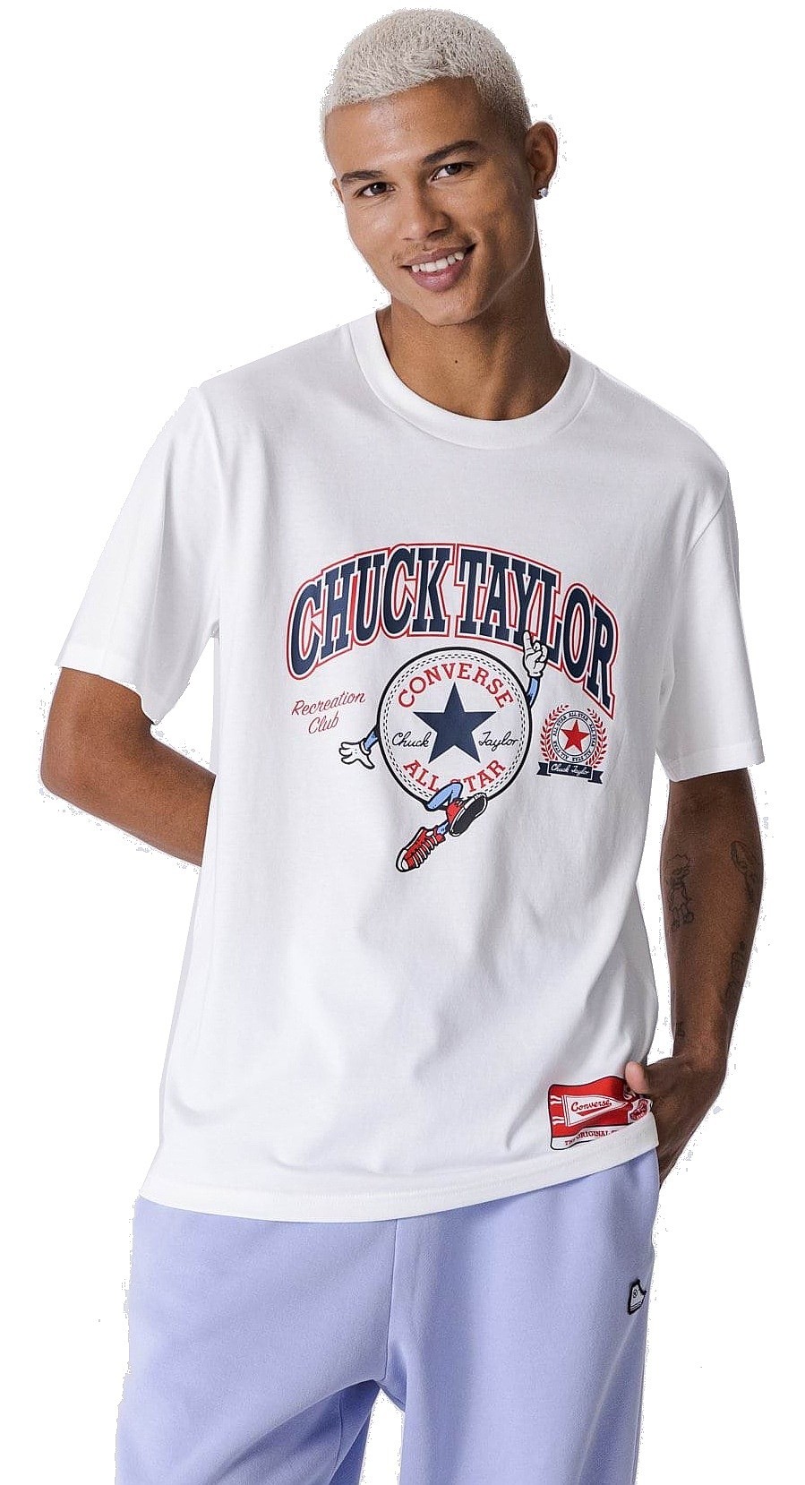 T-shirt Converse Chucks Retro Collegiate Graphic/10025293 - A03/White