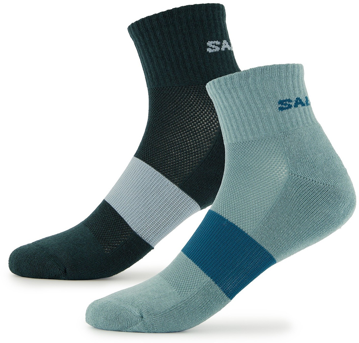 chaussettes Salomon Evasion 2 Pack - Stone Blue/Atlantic Deep
