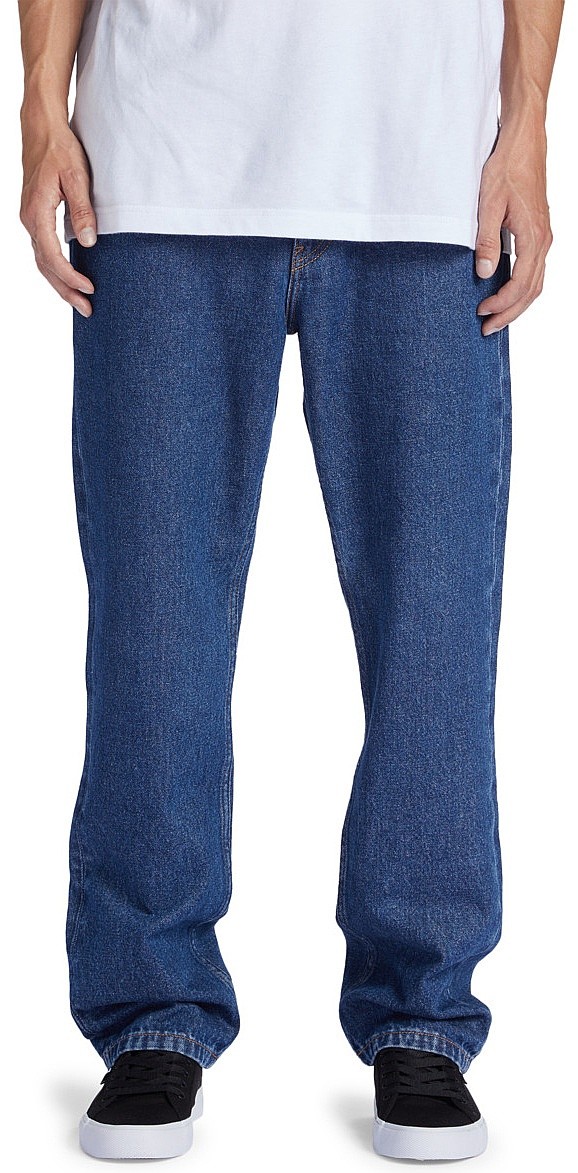 blugi DC Worker Straight Denim Rid - BSNW/Indigo Dark - men´s
