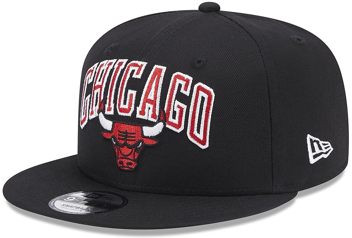 czapka z daszkiem New Era 9FI Patch NBA Chicago Bulls - Black/Faded Red