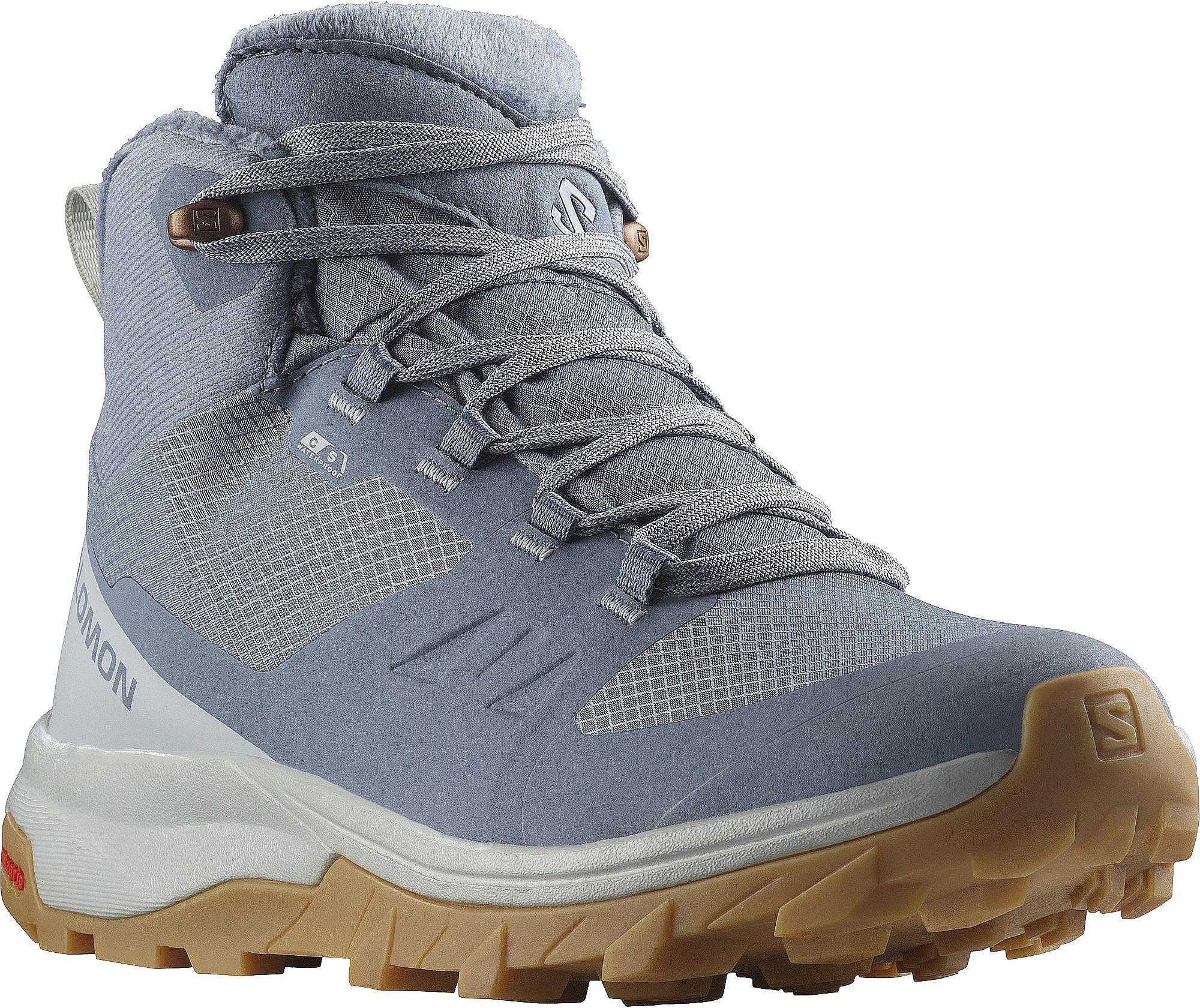 chaussures Salomon OUTsnap CSWP - Flint Stone/Pearl Blue/Gum3 - women´s