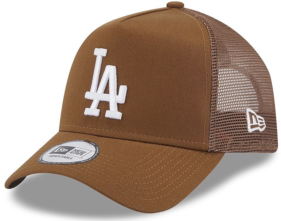 kšiltovka New Era 9FO AF League Trucker MLB Los Angeles Dodgers - Toasted Peanut/White