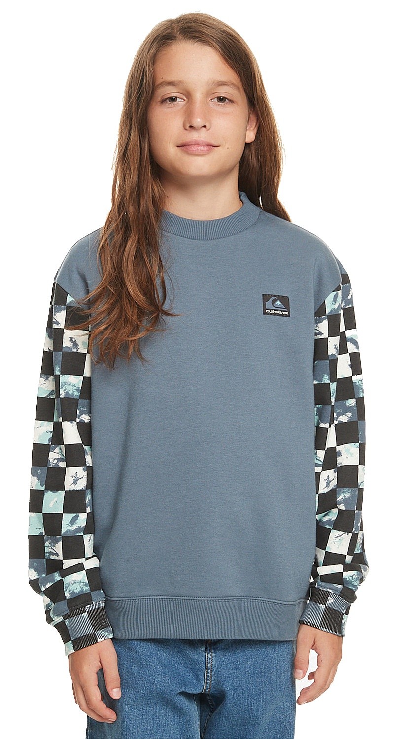 sweat-shirt Quiksilver My Name Is Crew - BYG0/Bering Sea - boy´s