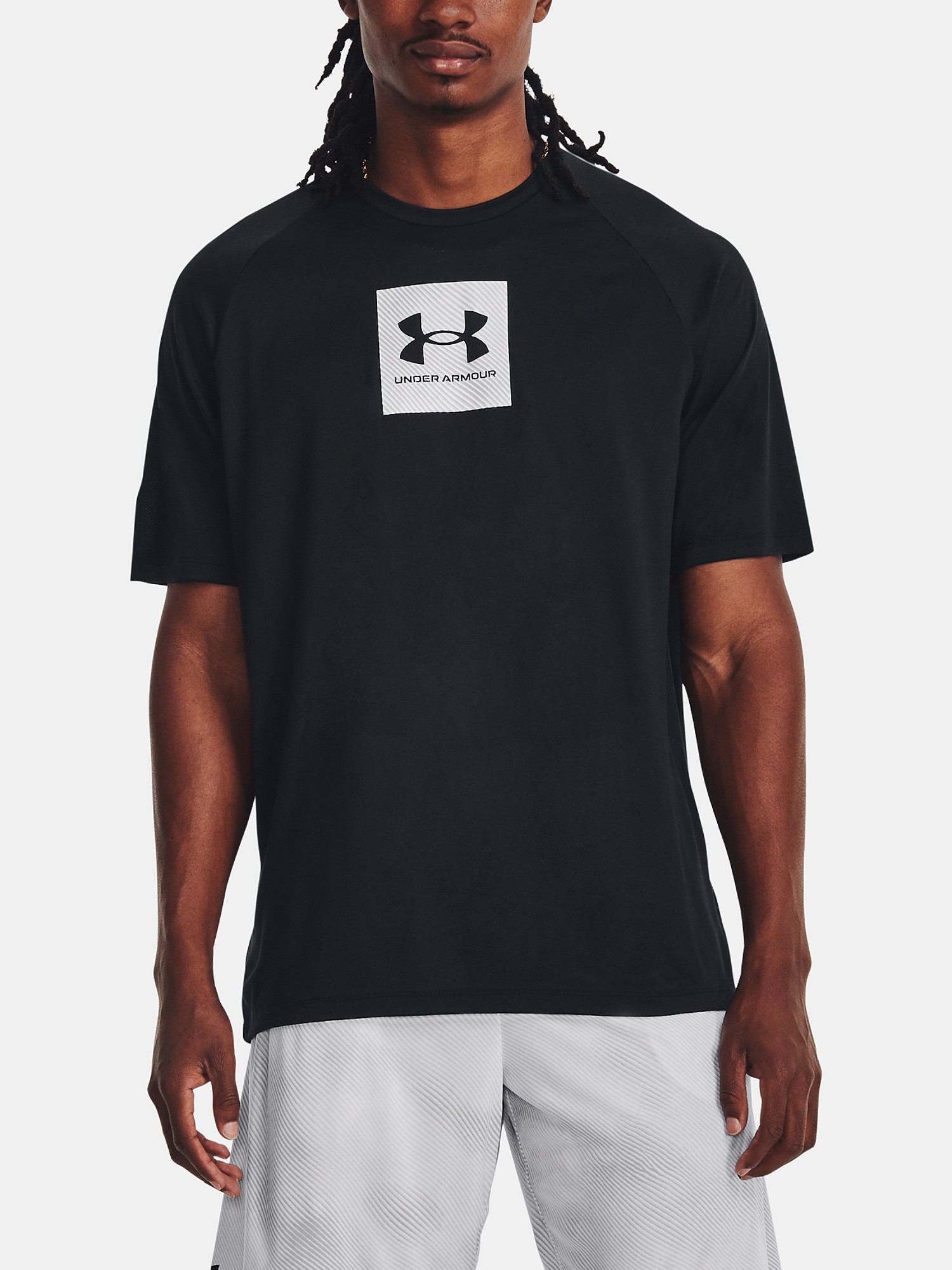 shirts Under Armour Tech Print Fill - Black/White - men´s