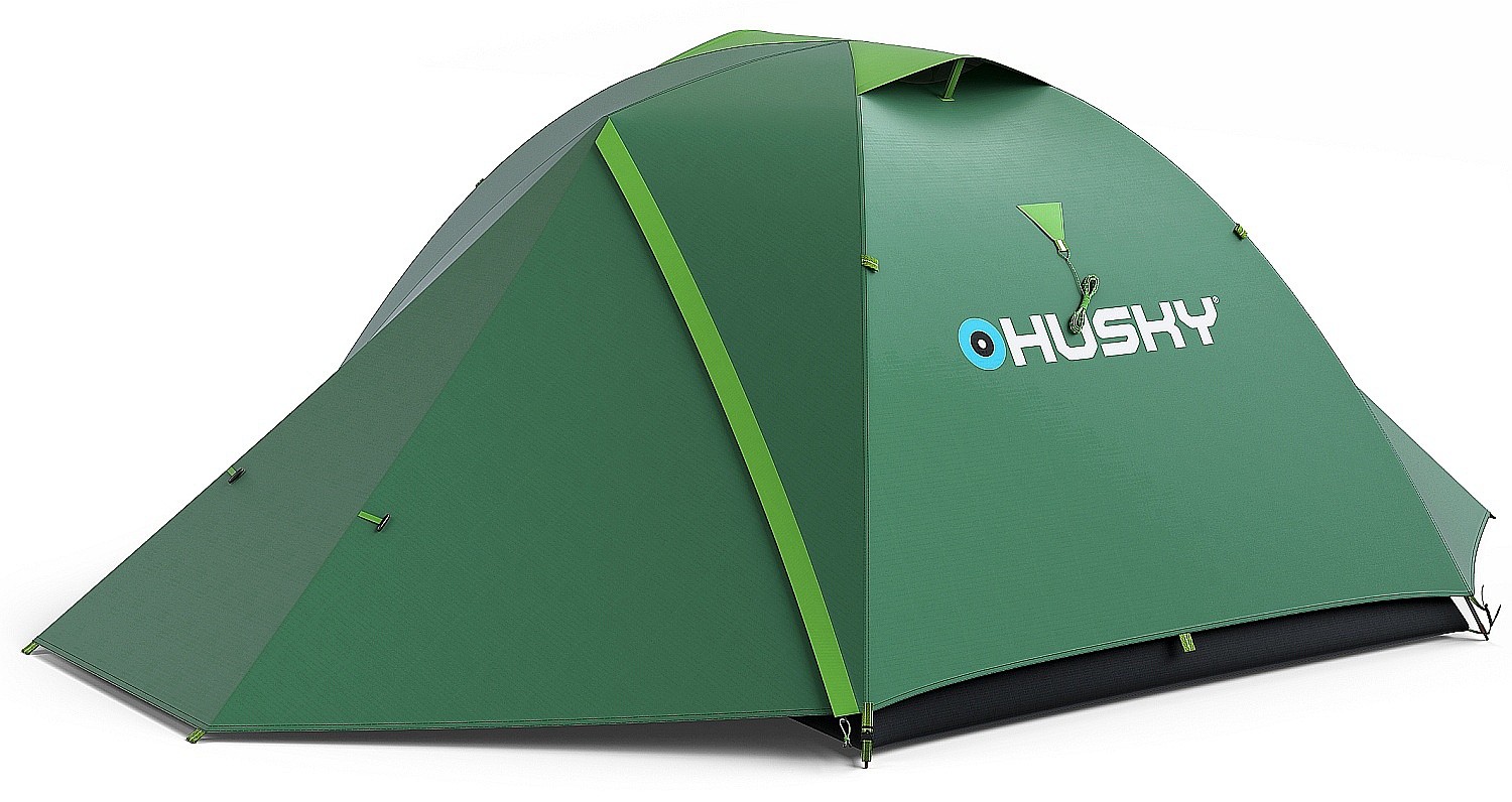tentes de camping Husky Burton 2-3 - Dark Green/Light Green