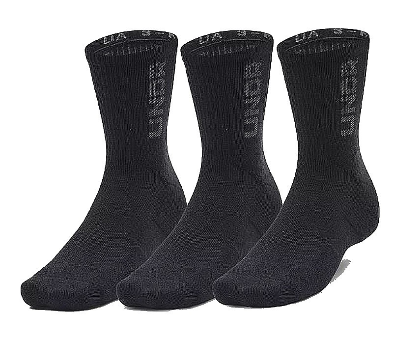 socks Under Armour 3-Maker Mid Crew 3 Pack - Black/Pitch Gray