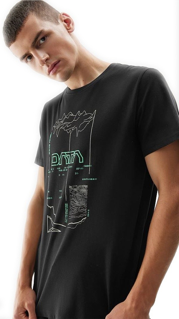 рубашка 4F 4FAW23TTSHM0872 - 20S/Deep Black - men´s