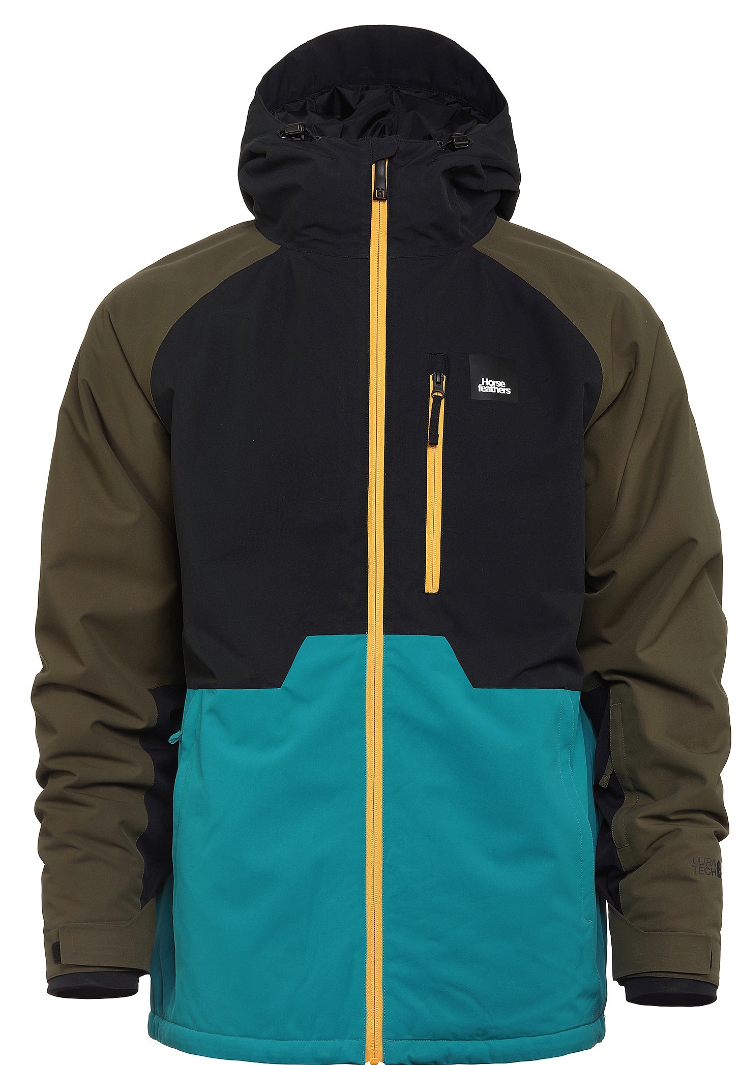 kurtka Horsefeathers Crown - Dark Olive/Tile Blue