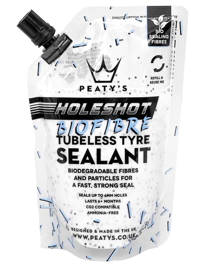 liquide préventif Peaty's Holeshot Tubeless Sealant 120 ml - White
