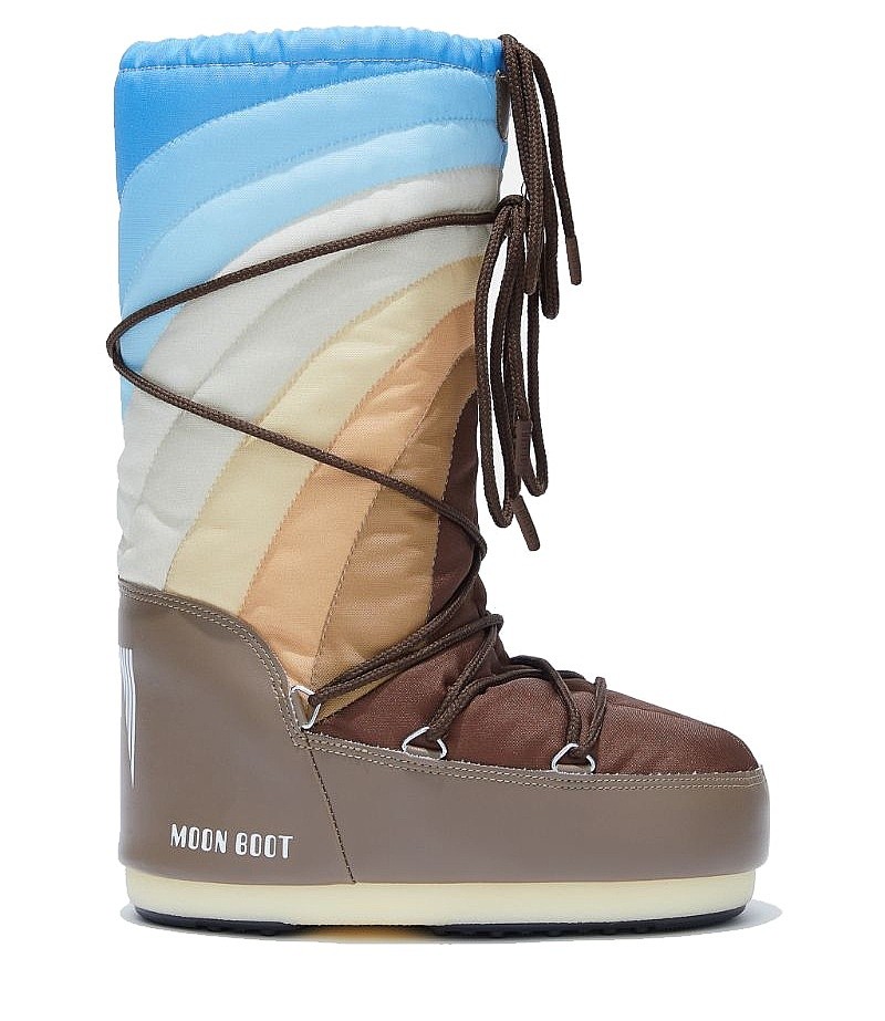 topánky Moon Boot Icon Rainbow - Shitake/Brown/Blue