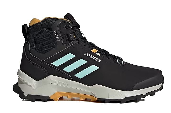 topánky adidas Performance Terrex AX4 Mid Beta Cold.RDY - Core Black/Semi Flash Aqua/Preloved Yellow