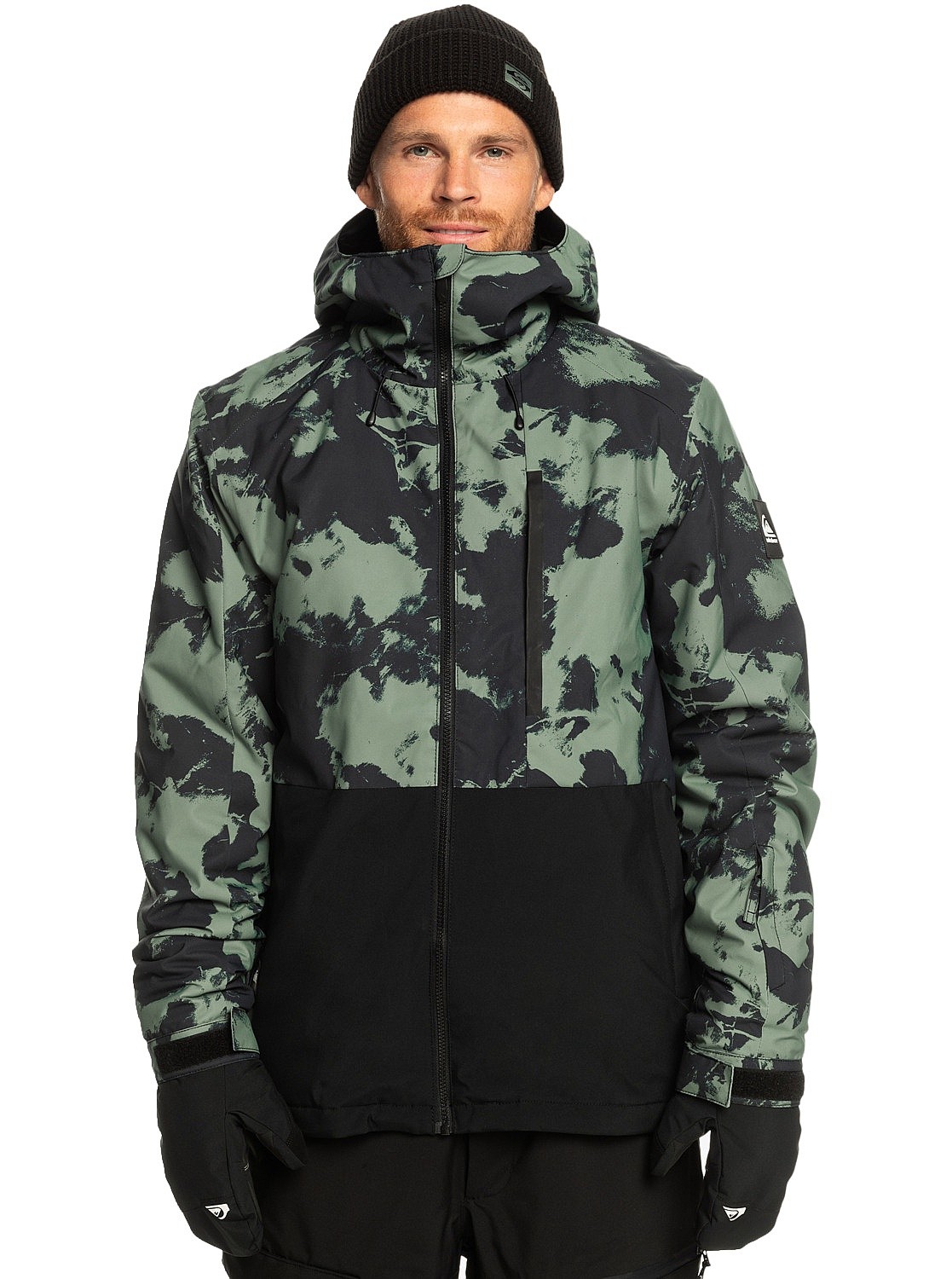 куртка Quiksilver Mission Printed Block - GNB2/Tye Dye Laurel Wreath - men´s
