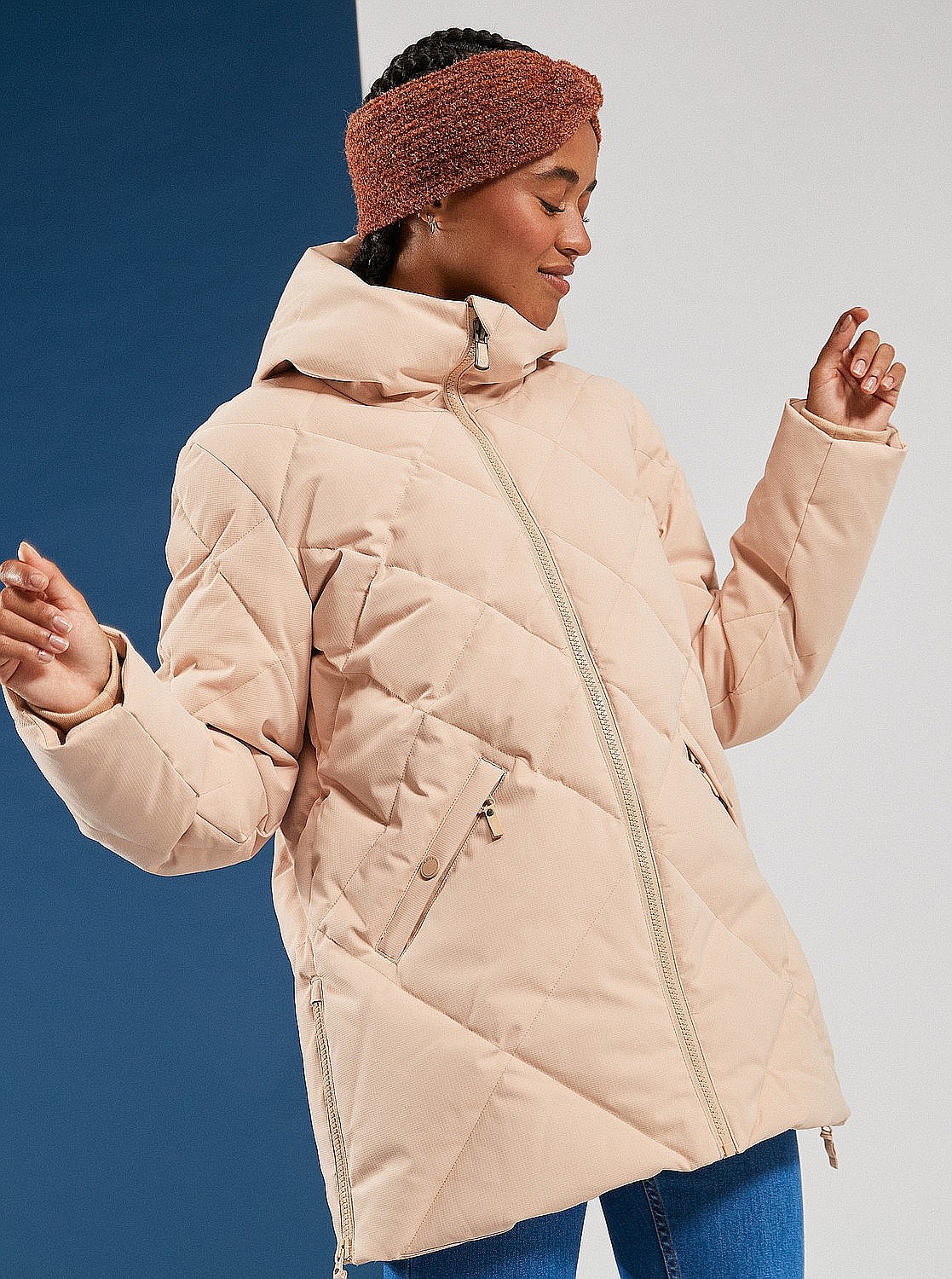 jacka Roxy Neeva - CLP0/Hazelnut - women´s