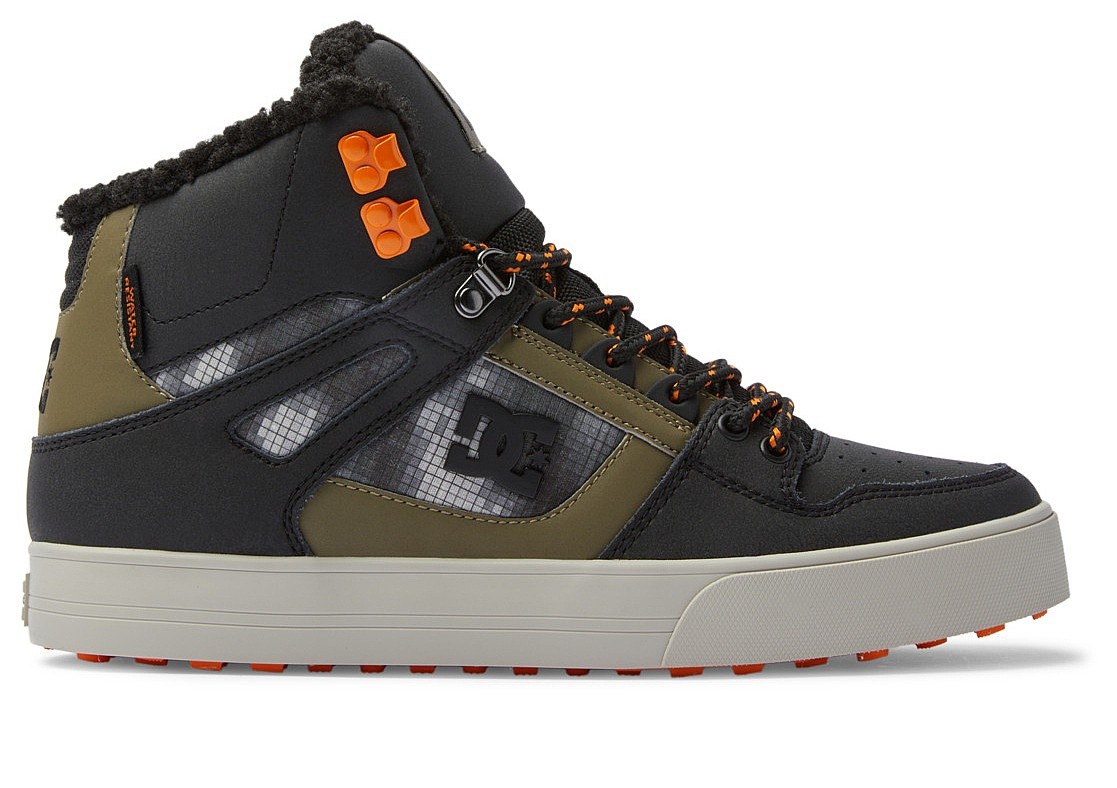 chaussures DC Pure High -Top WC WNT - 0BG/Black/Green Print - men´s