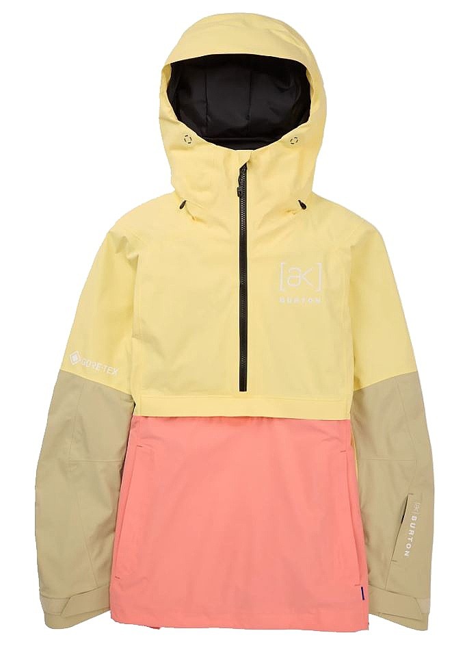 bunda Burton Kimmy Anorak AK 2L Gore-Tex - Buttermilk/Reef Pink/Mushroom