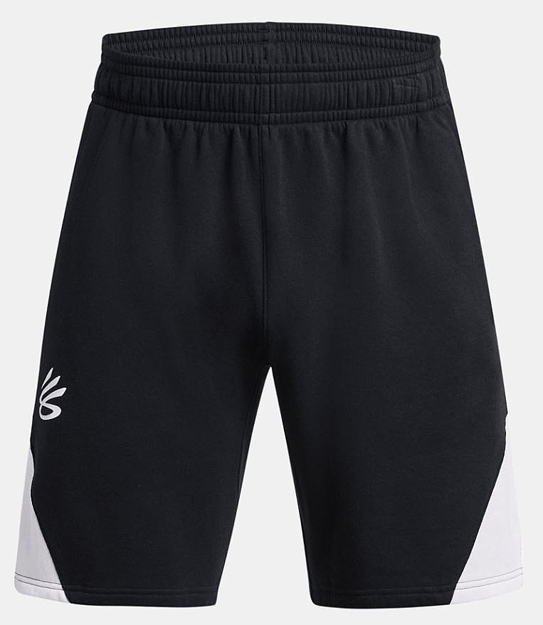Shorts Under Armour Curry Splash Fleece - Black/White - men´s