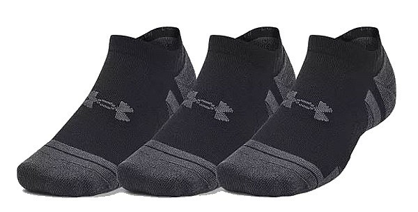 calcetines Under Armour Performance Tech No Show 3 Pack - Black/Jet Gray