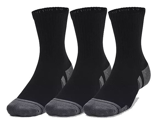 socks Under Armour Performance Cotton Mid 3 Pack - Black/Pitch Gray