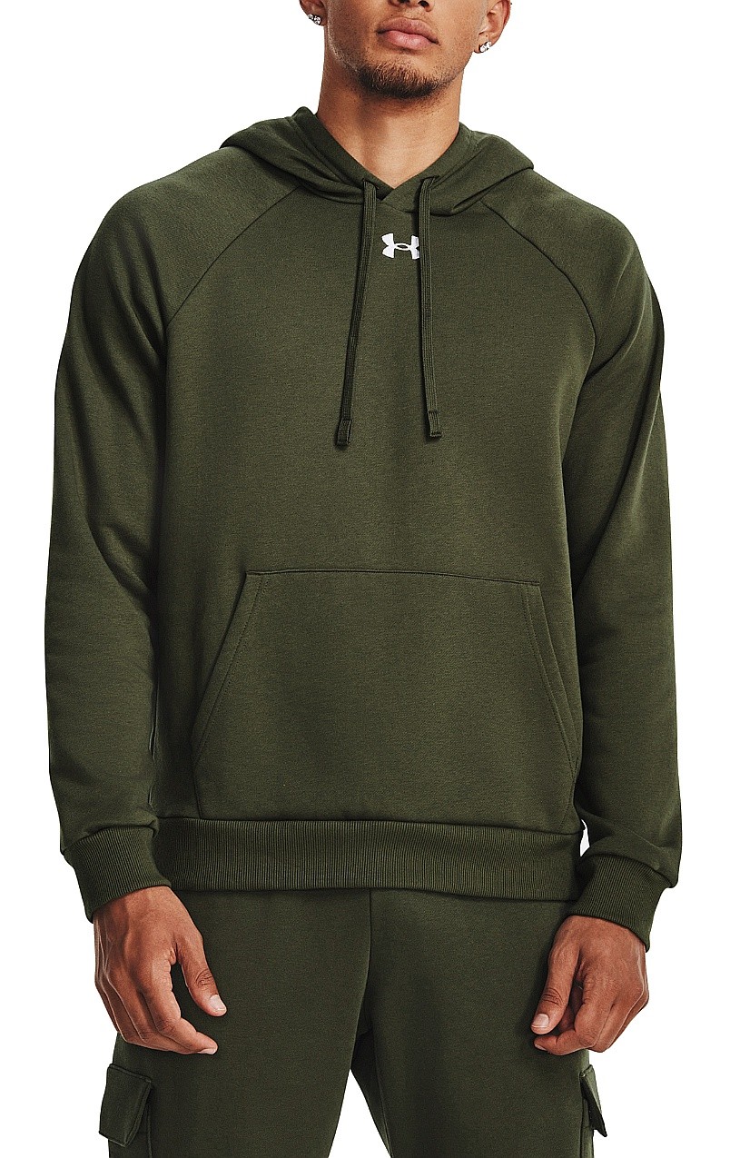 sweat-shirt Under Armour Rival Fleece Hoodie - Marine OD Green/White - men´s