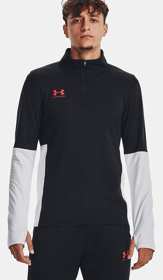 shirts Under Armour Challenger Midlayer LS - Black/Beta - men´s