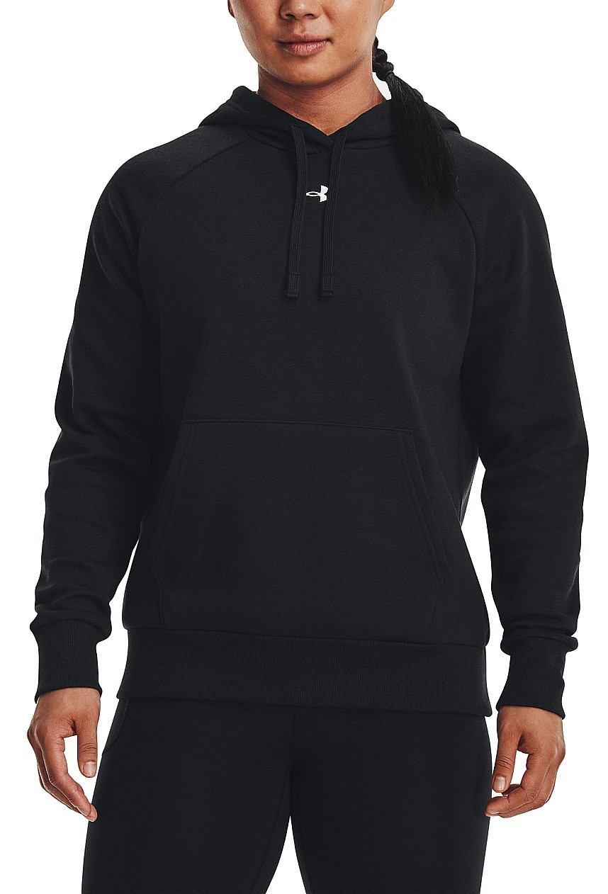 sweat-shirt Under Armour Rival Fleece Hoodie - Black/White - women´s