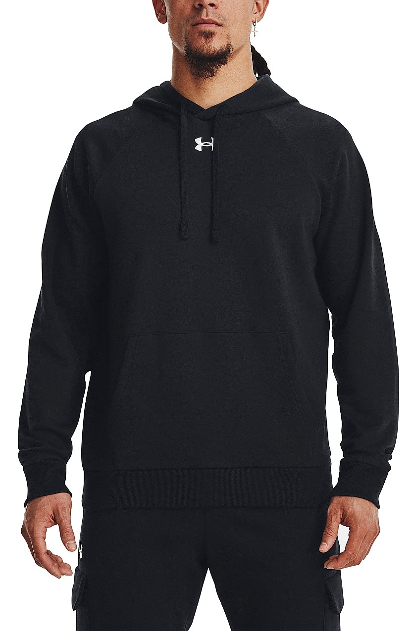 sweat-shirt Under Armour Rival Fleece Hoodie - Black/White - men´s