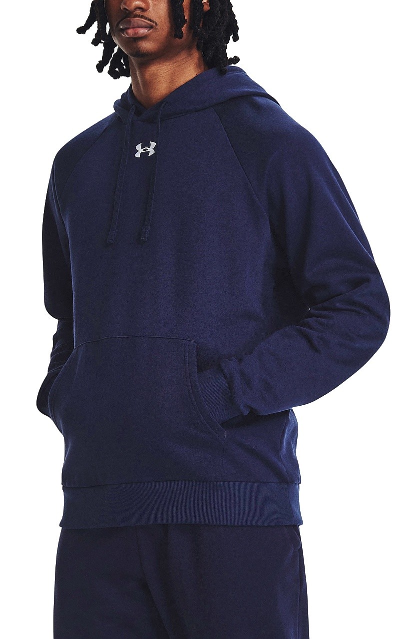 sweat-shirt Under Armour Rival Fleece Hoodie - Midnight Navy/White - men´s