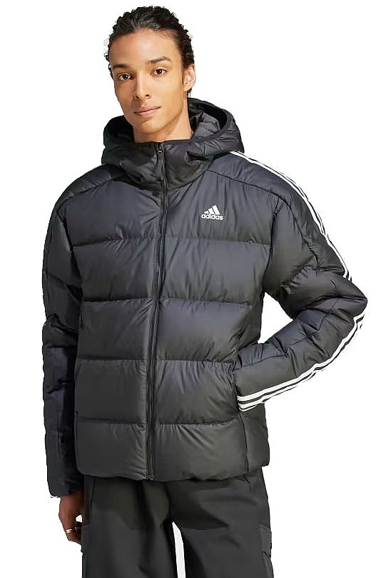 chaqueta adidas Performance Essentials Midweight Down Hooded - Black - men´s