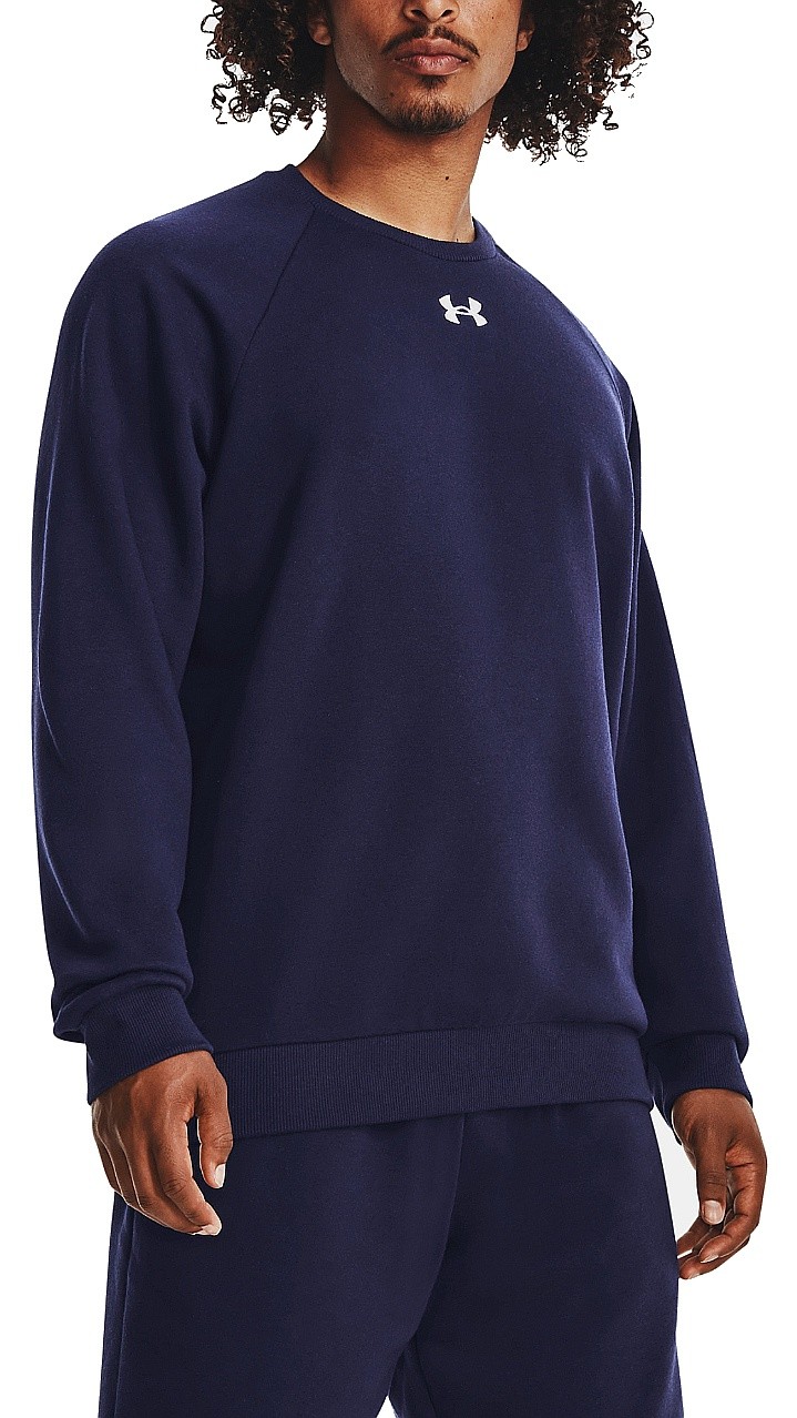 sweat-shirt Under Armour Rival Fleece Crew 24 - Midnight Navy/White - men´s