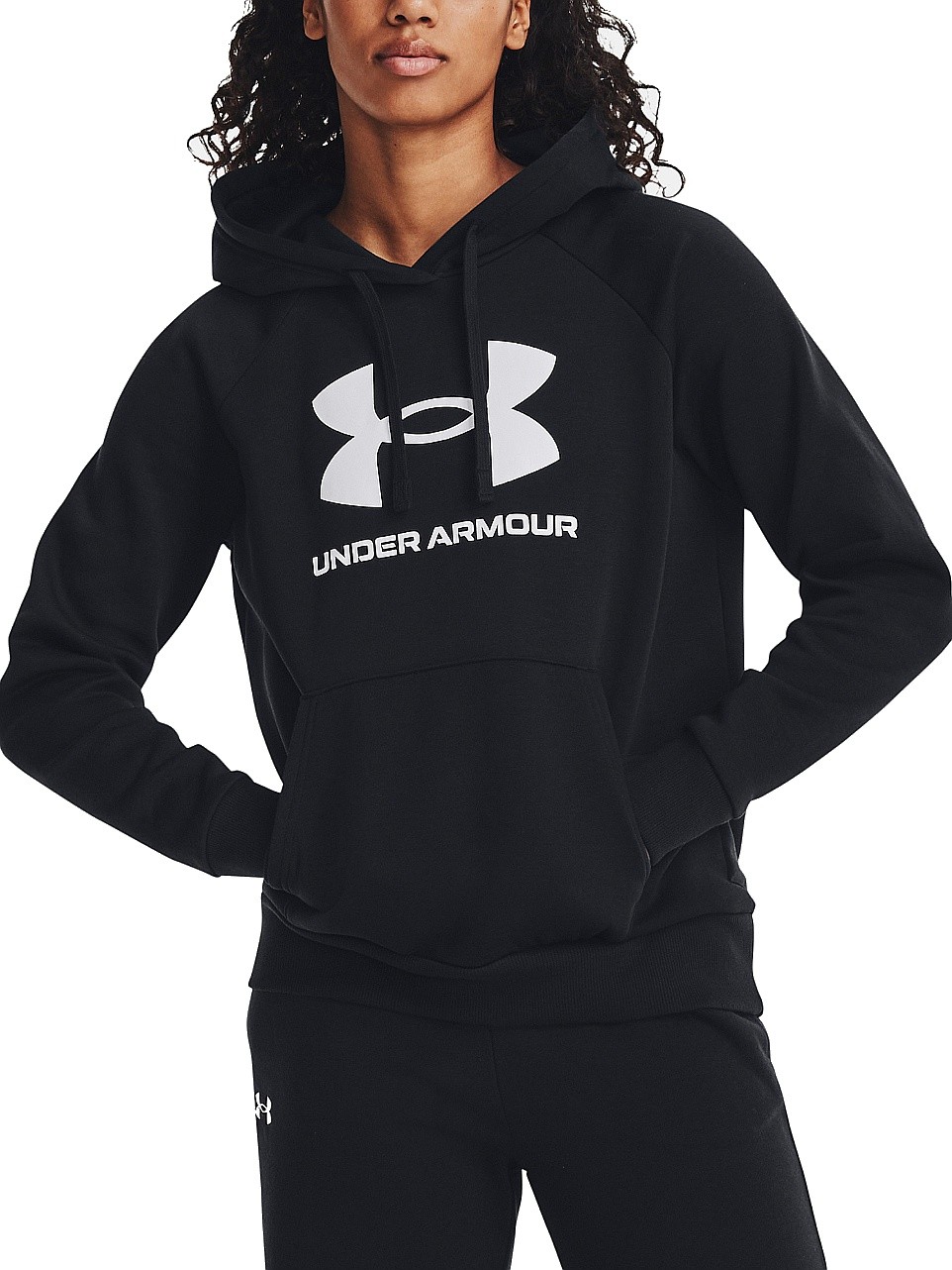 Sweatshirt Under Armour Rival Fleece Big Logo - Black/White - women´s