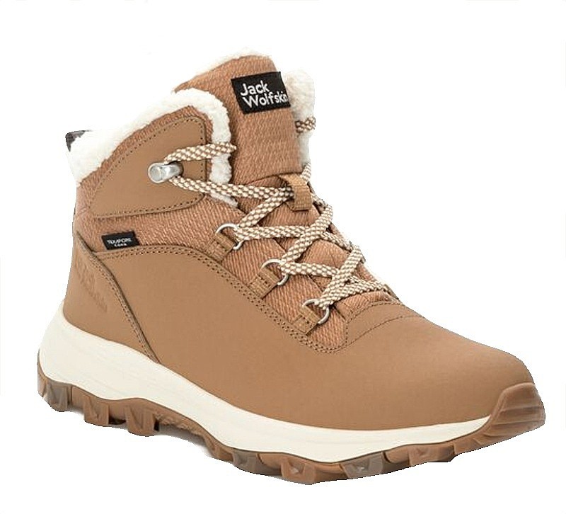 chaussures Jack Wolfskin Everquest Texapore Mid W - Chipmunk - women´s