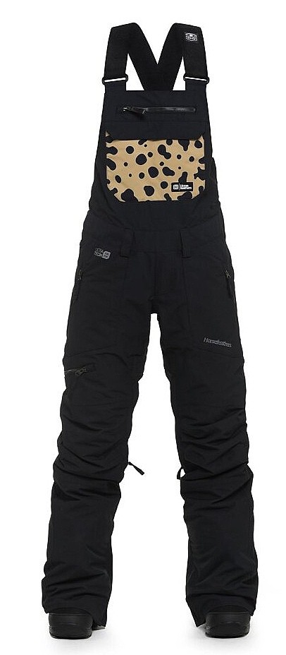 nohavice Horsefeathers Stella - Black/Dalmatian