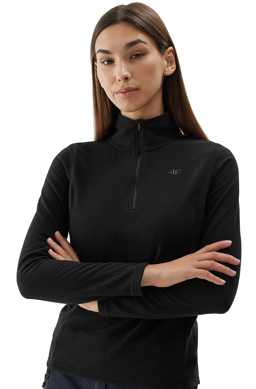Sweatshirt 4F 4FAW23UFLEF031 - 20S/Deep Black - women´s