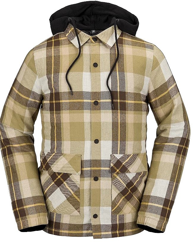 bunda Volcom Insulated Riding Flannel - Khakiest