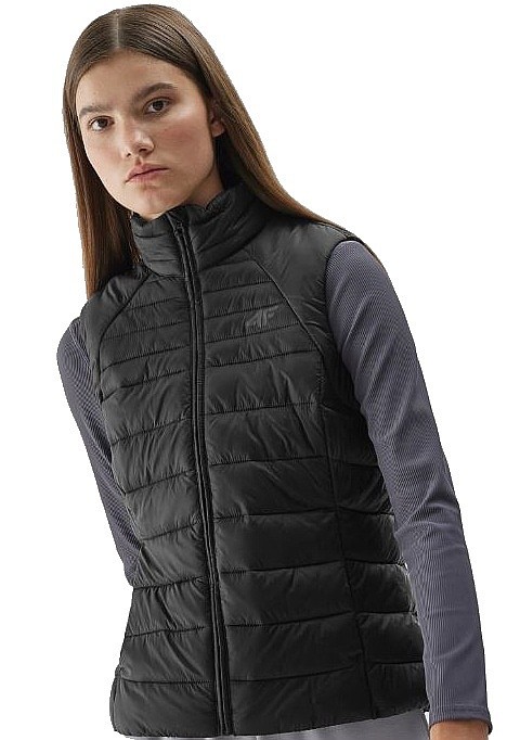 Weste 4F 4FAW23TVESF072 - 20S/Deep Black - women´s