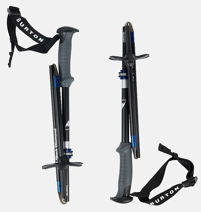des bâtons Burton Burton X Black Diamond Compactor Poles - Black/Blue