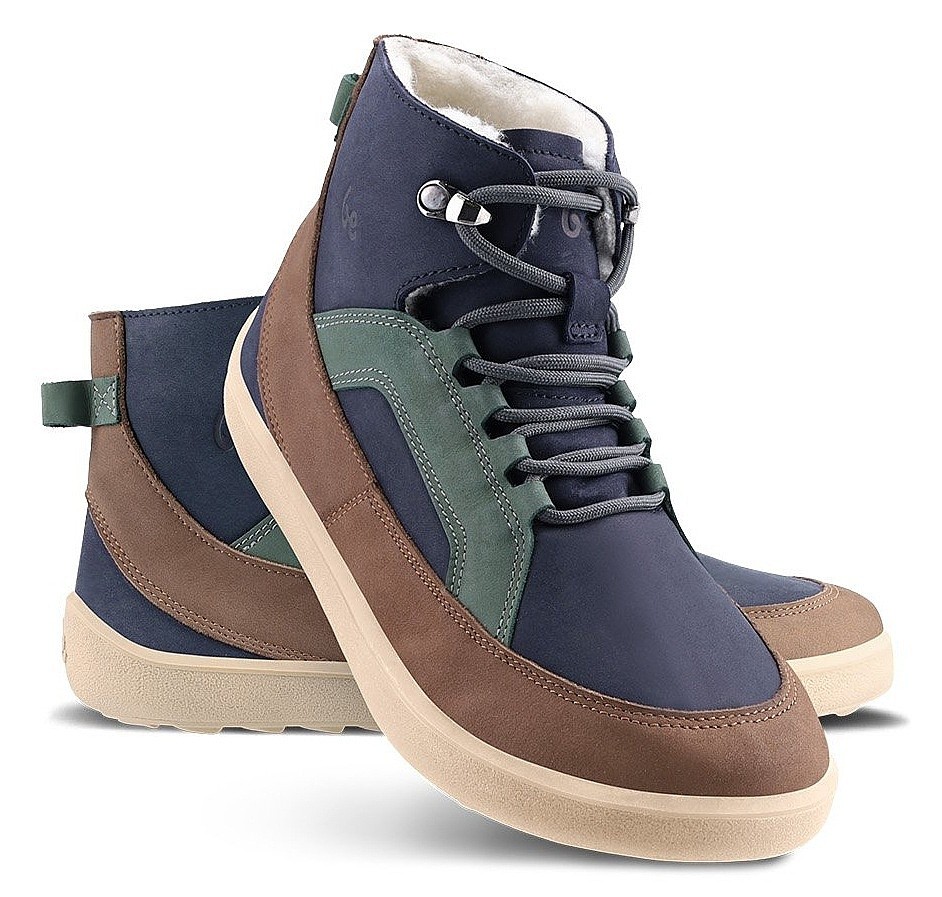 pantofi Be Lenka York - Navy/Brown & Beige