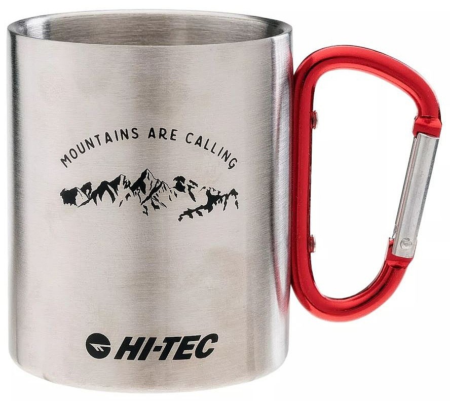 hrnček Hi-Tec Kap - Silver/Mountains Red