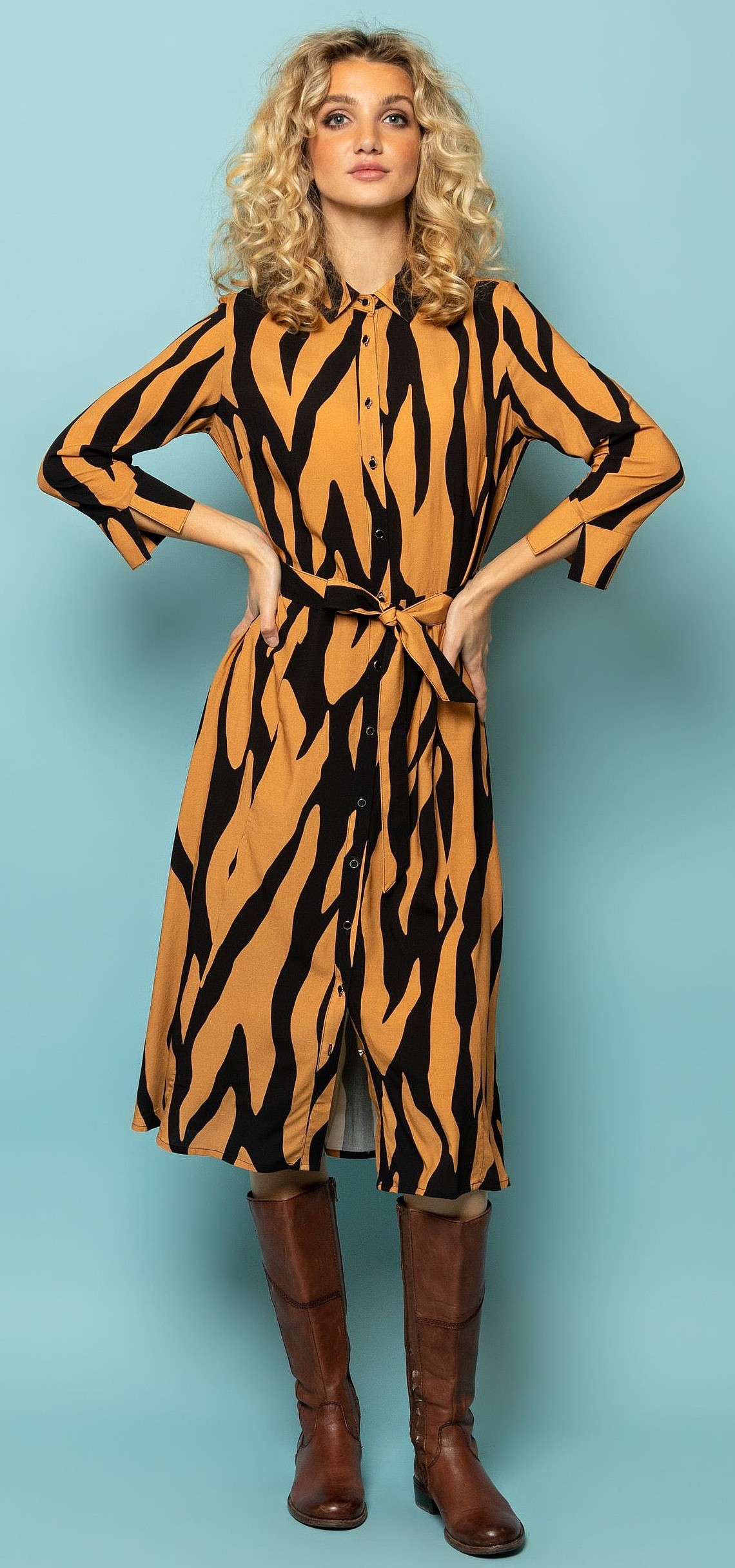 rochie Heavy Tools Vicenta - Caramel - women´s