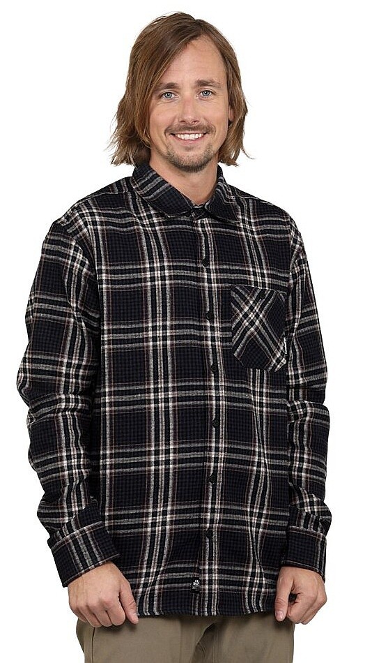 camicia Horsefeathers Melvin LS - Dark Blue - men´s