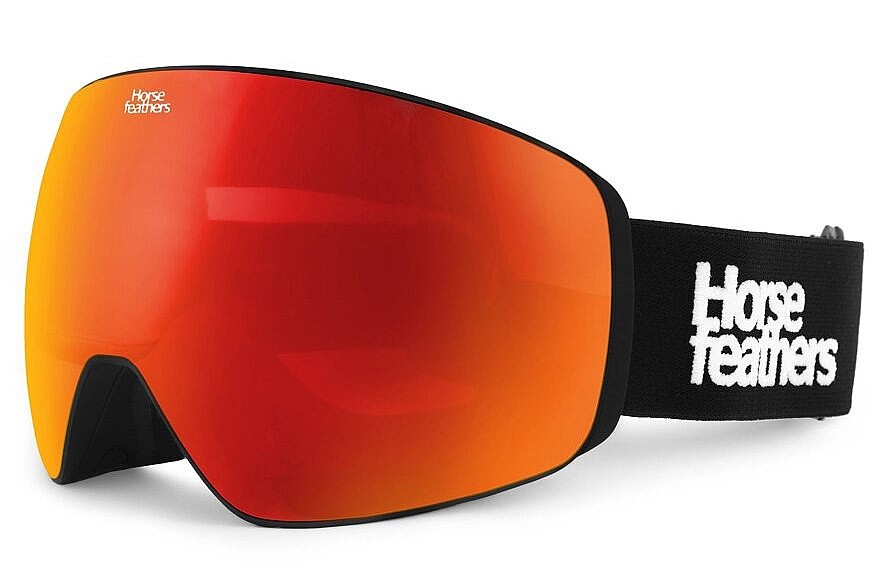 lyžiarske okuliare Horsefeathers Scout - Black/Mirror Red