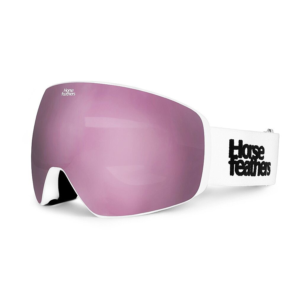 Skibrille Horsefeathers Scout - White/Mirror Pink